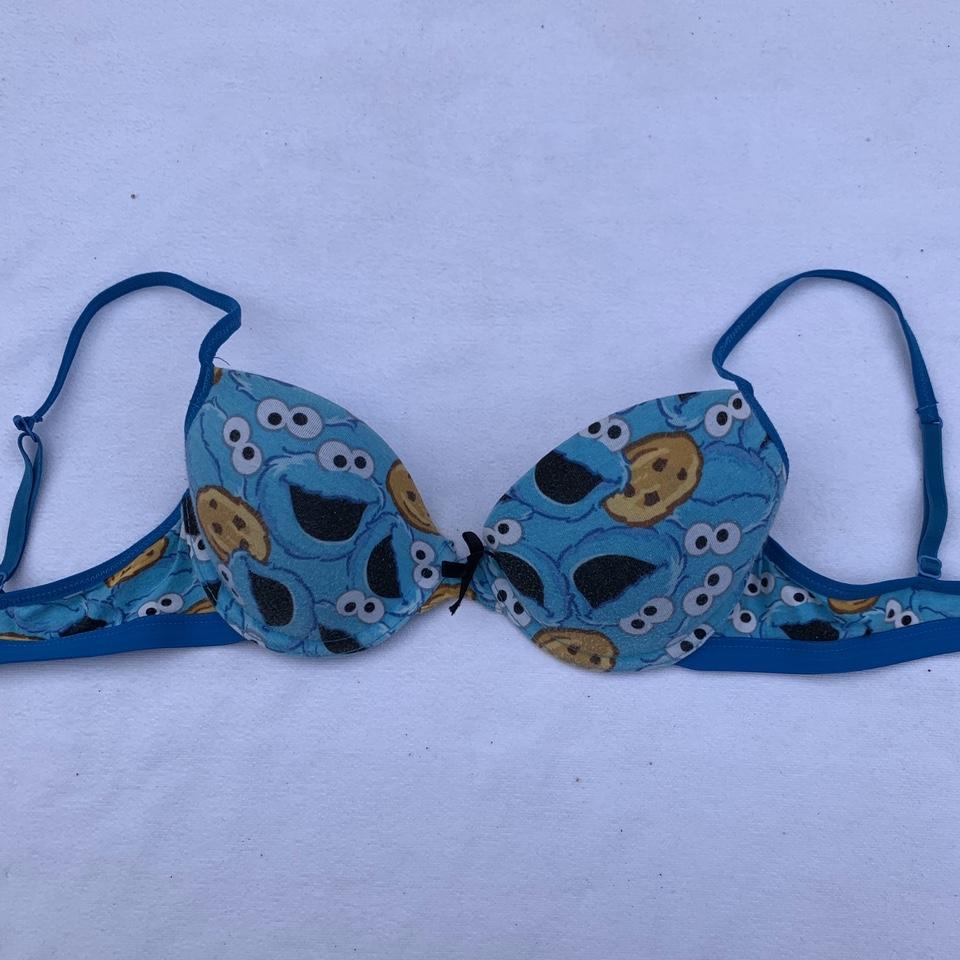 super unique COOKIE MONSTER BRA cmon. you KNOW