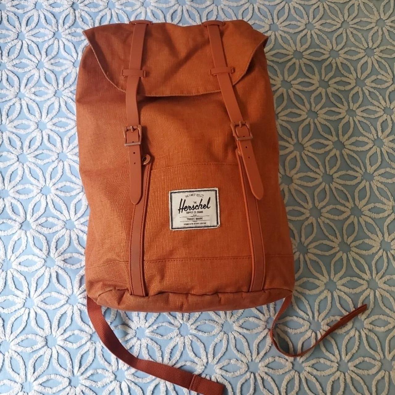 Herschel Orange Retreat Backpack Herschel Retreat... Depop