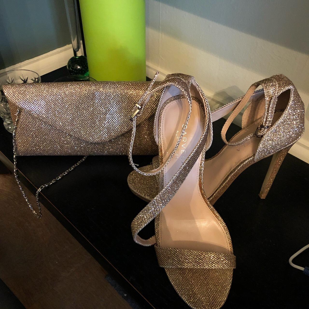 carvela pointed asymmetric strap heels