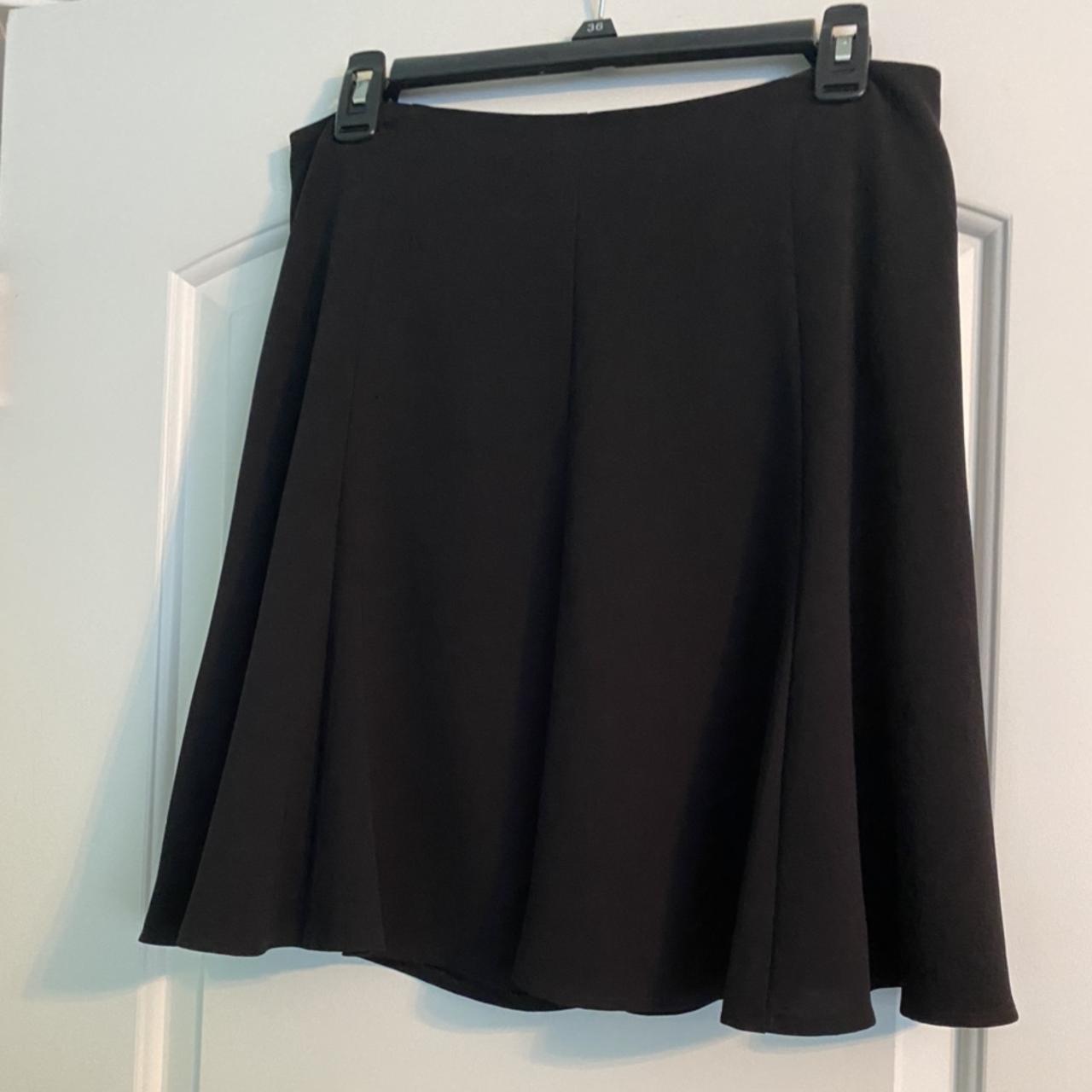 black cece skirt. longer skirt which lands at about... - Depop