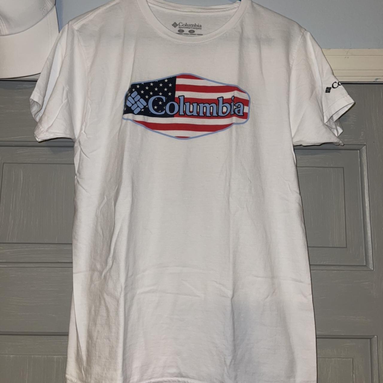 columbia american flag shirt