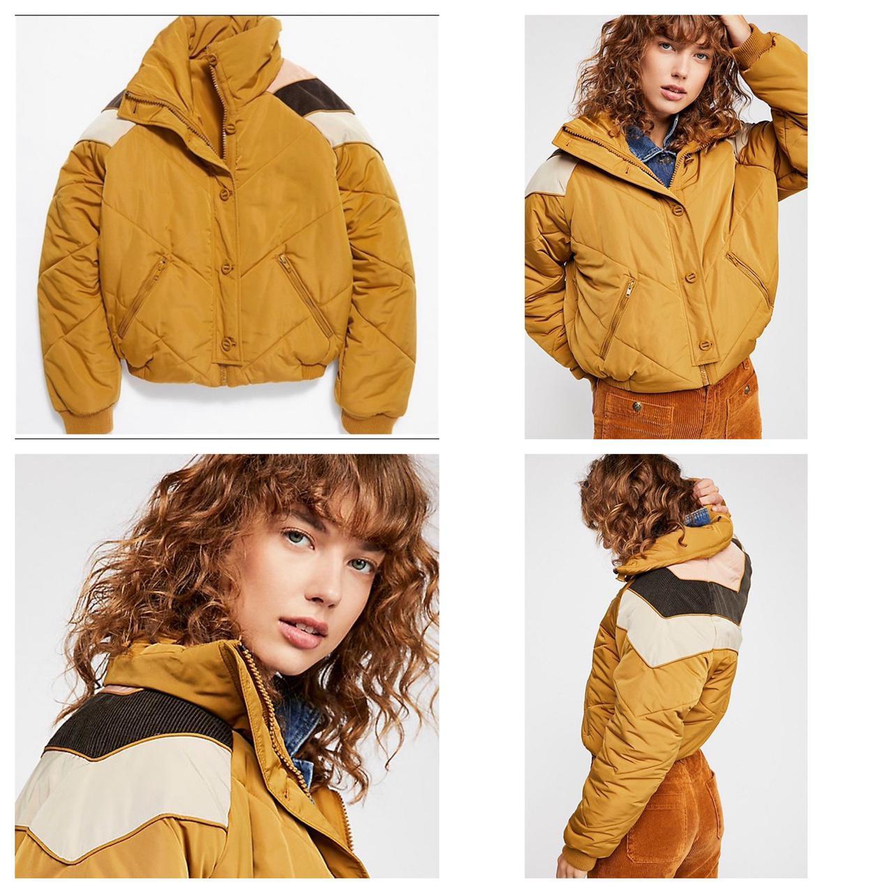 heidi chevron ski puffer jacket