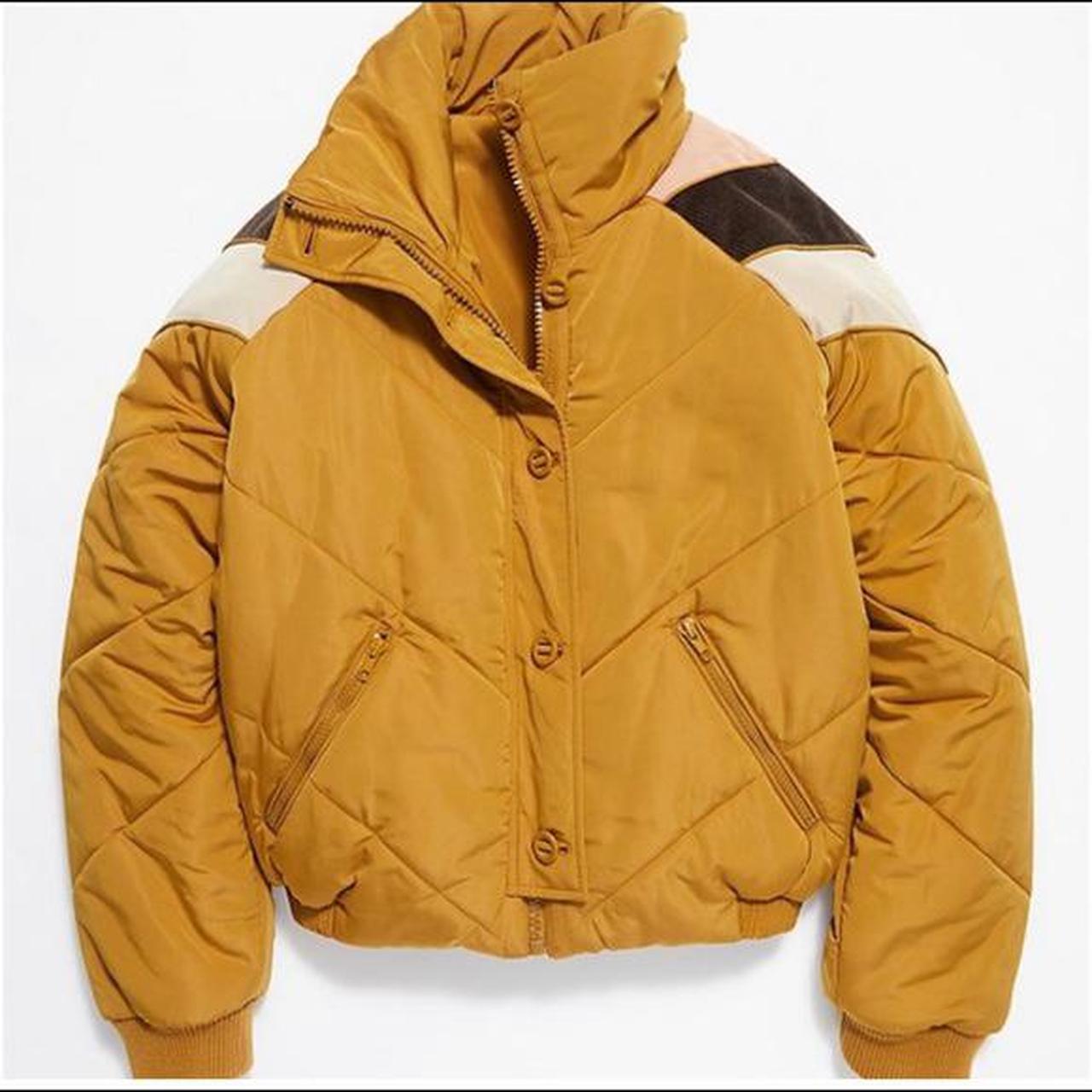 heidi chevron ski puffer jacket