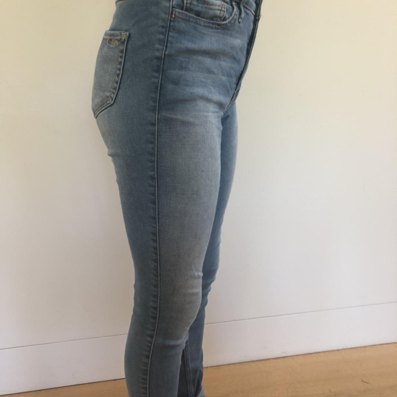 hollister jeans size 25// high rise super skinny//... - Depop