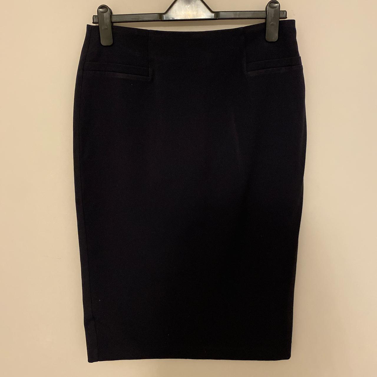 Marks & Spencer Women's Navy Skirt | Depop