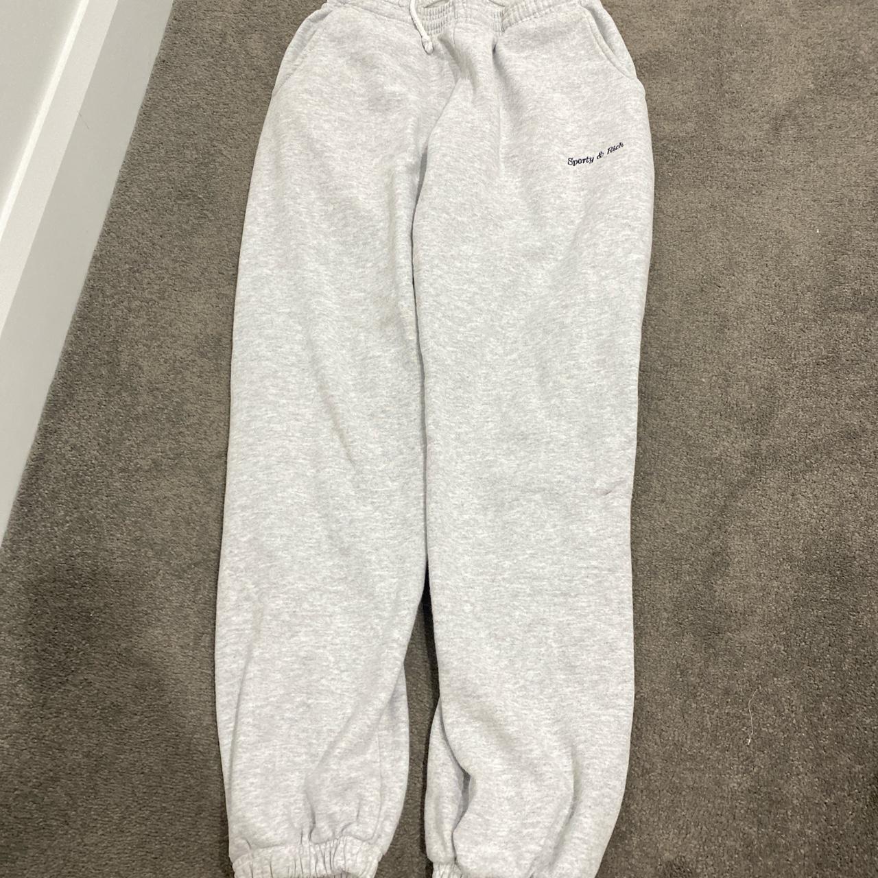 sporty and rich sweatpants perf condition no piling... - Depop