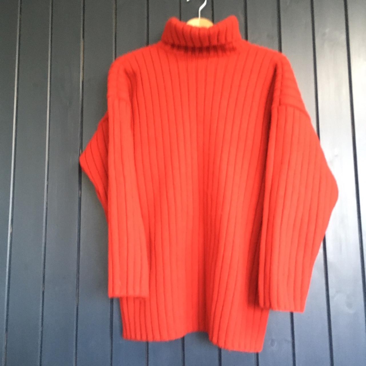 Red jigsaw jumper Depop