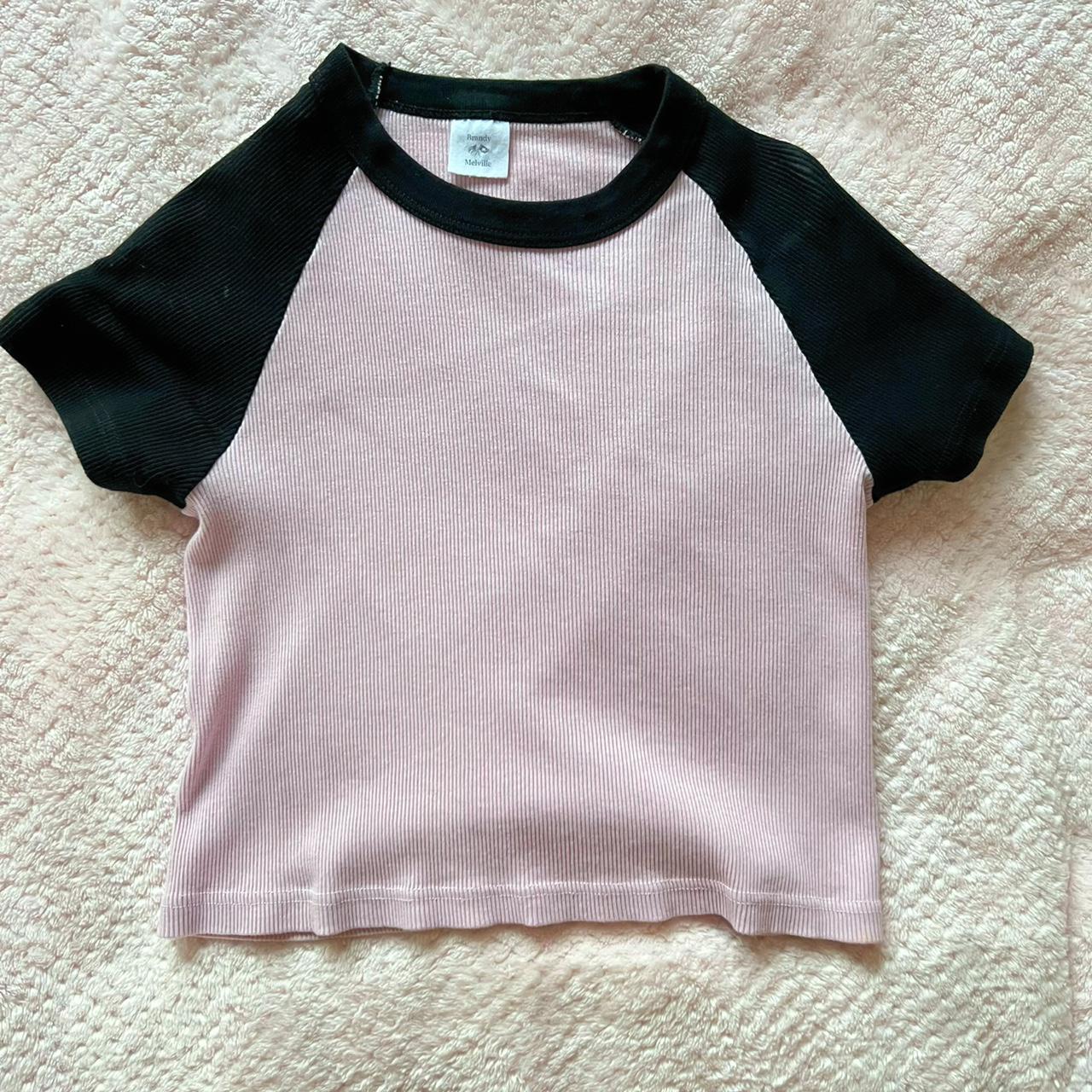 brandy melville pink stripe halter top :) one size, - Depop