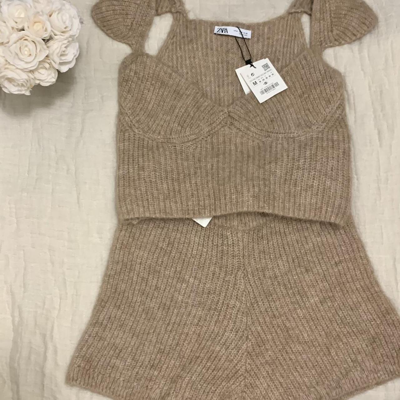 Zara Beige Wool Set #zara #nwt #zaraset - Depop