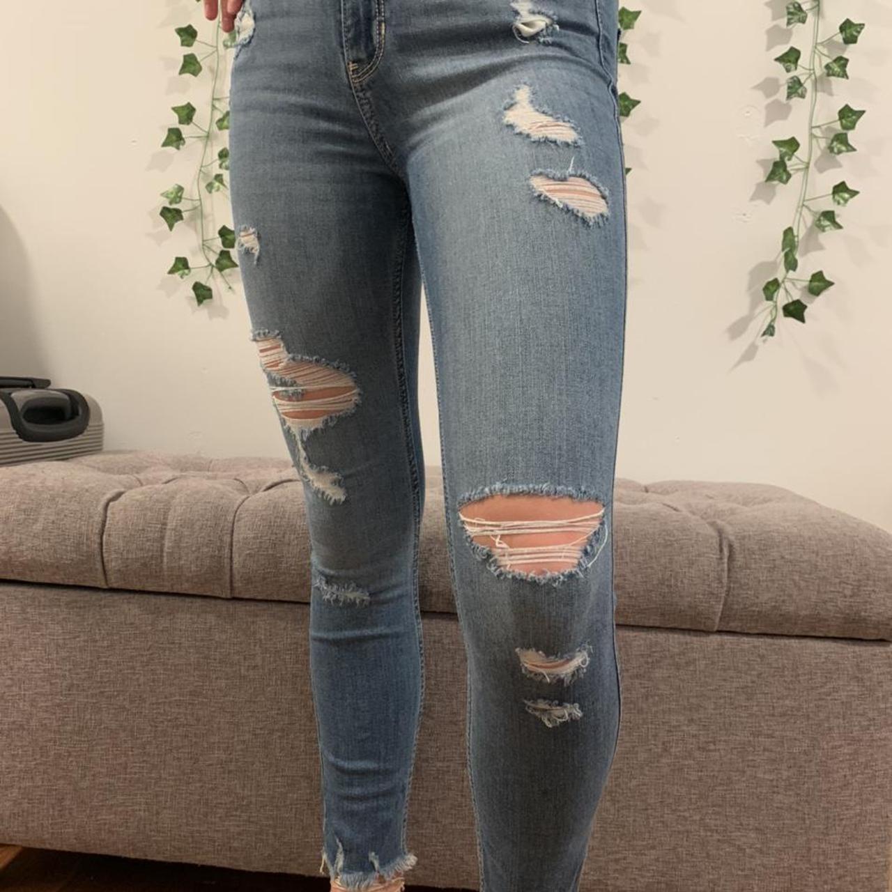 Ripped jeans at clearance hollister