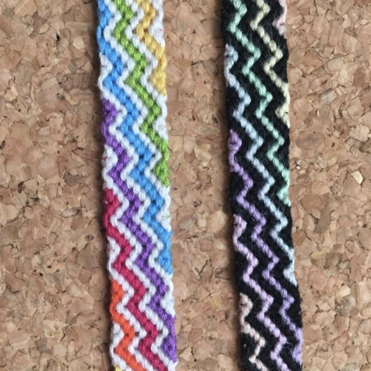 Chevron friendship bracelet patterns/colors . - Depop