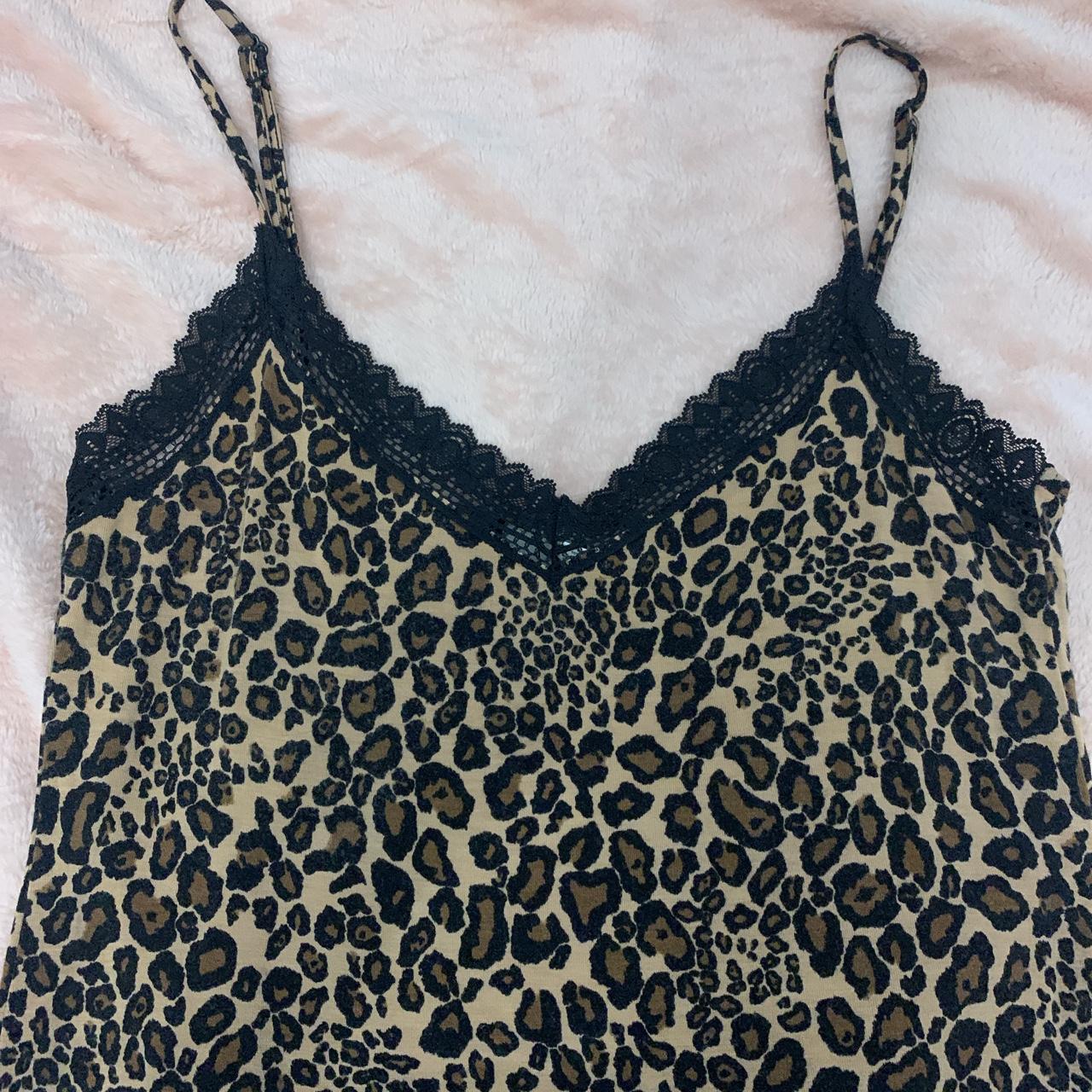 Super cute and y2k cheetah print lace cami. Can be... - Depop