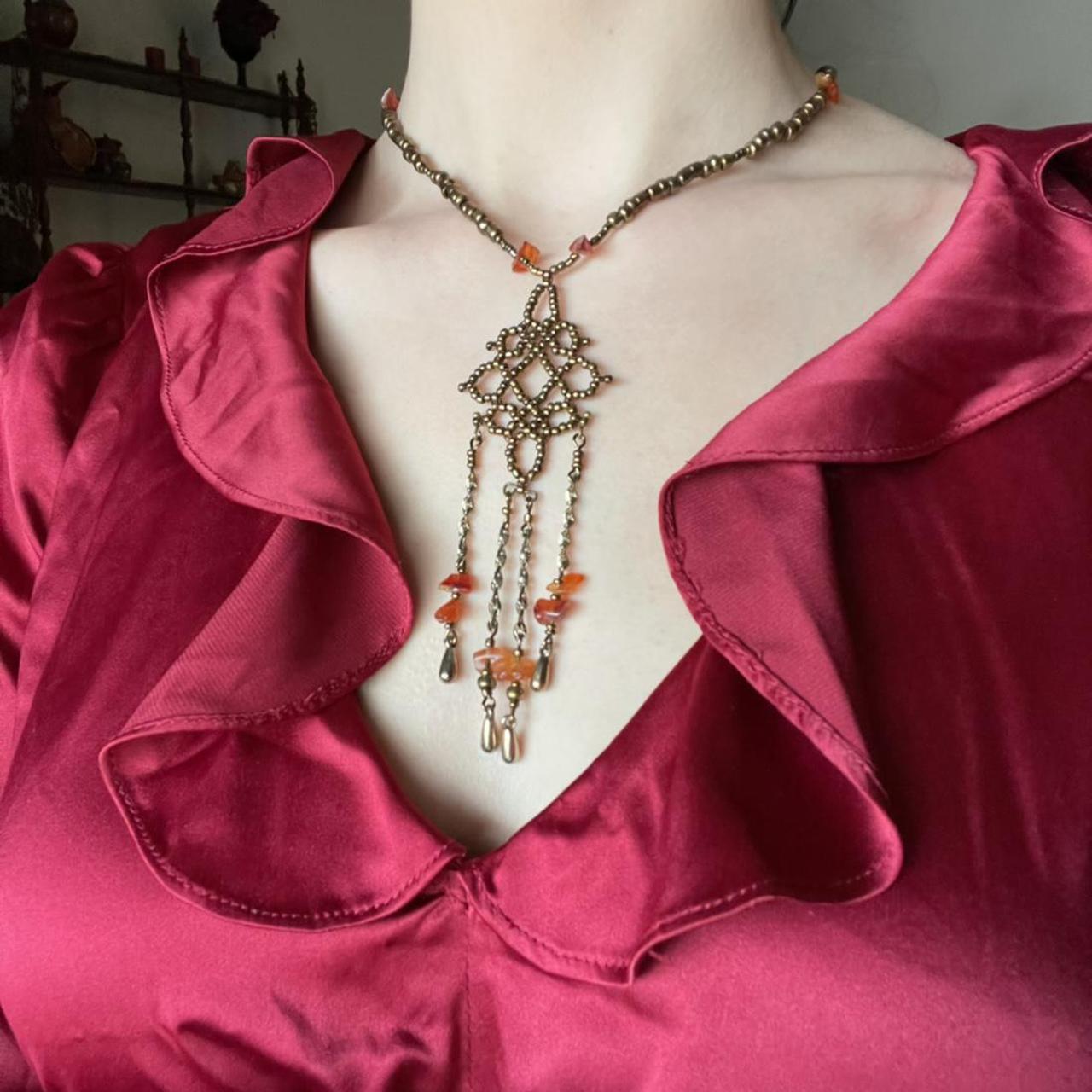 Product Image 3 - Bronze & Orange Gypsum Necklace