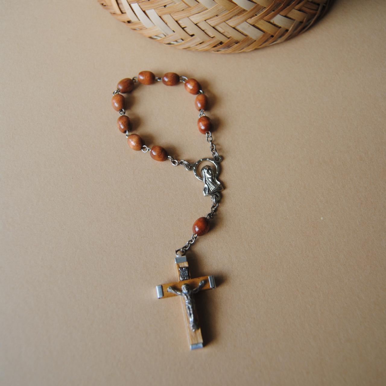 Antique Italian Wrist Rosary Catholic rosary, made... Depop