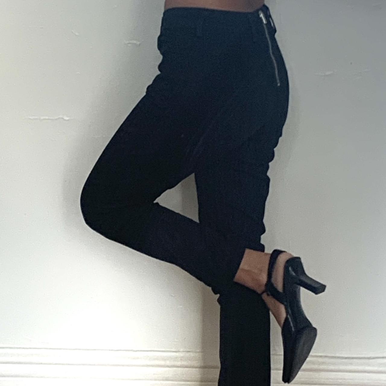 Studios back zip jeans in black. I had this... - Depop