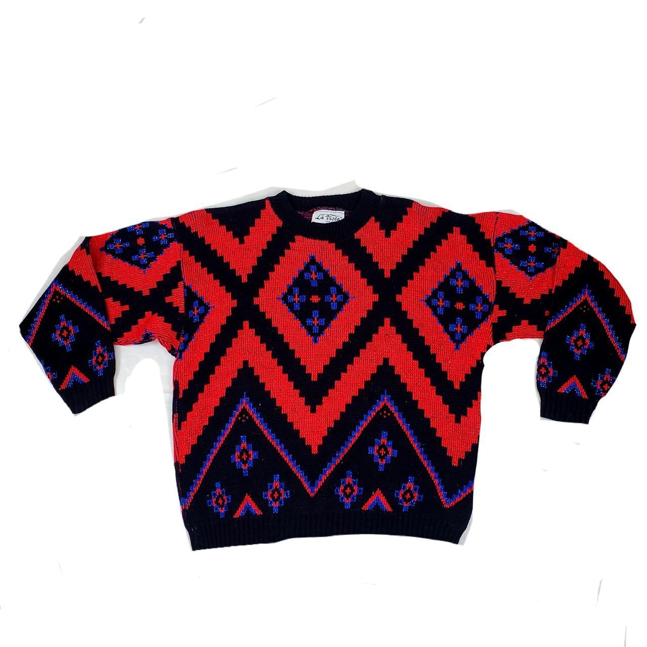 Product Image 2 - Vintage abstract 80s sweater. 

Holiday