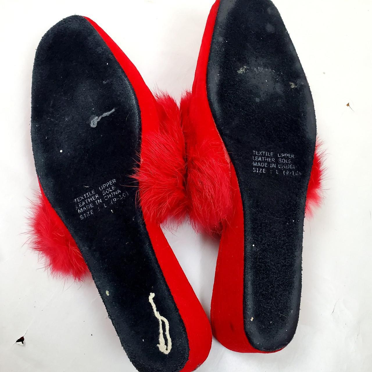 Product Image 2 - Rabbit hair red slippers. 

Tell