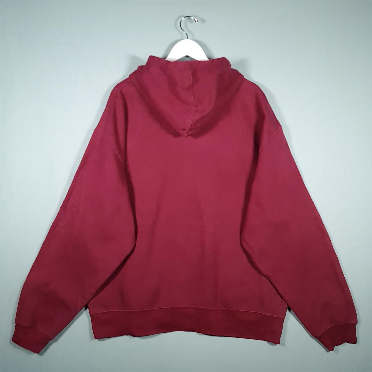Vintage 70s USA Made Sportswear Red Pullover Hoodie - Depop