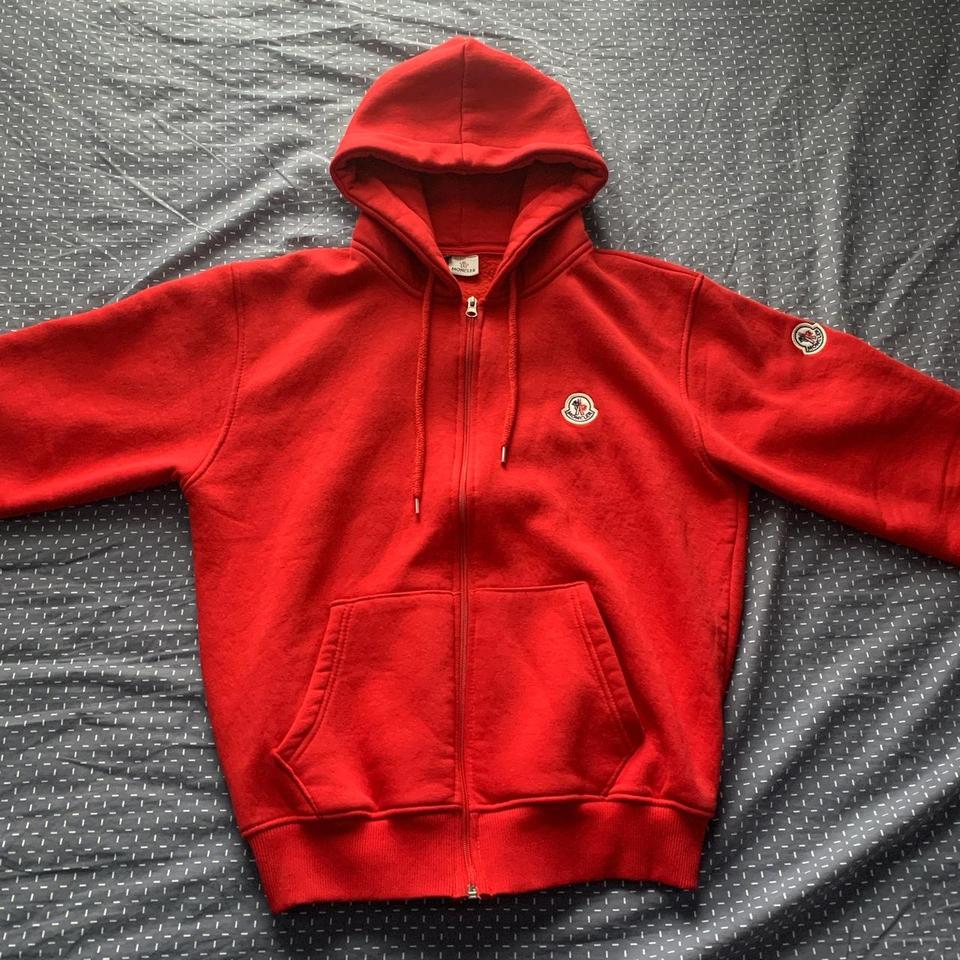 moncler red sweatshirt