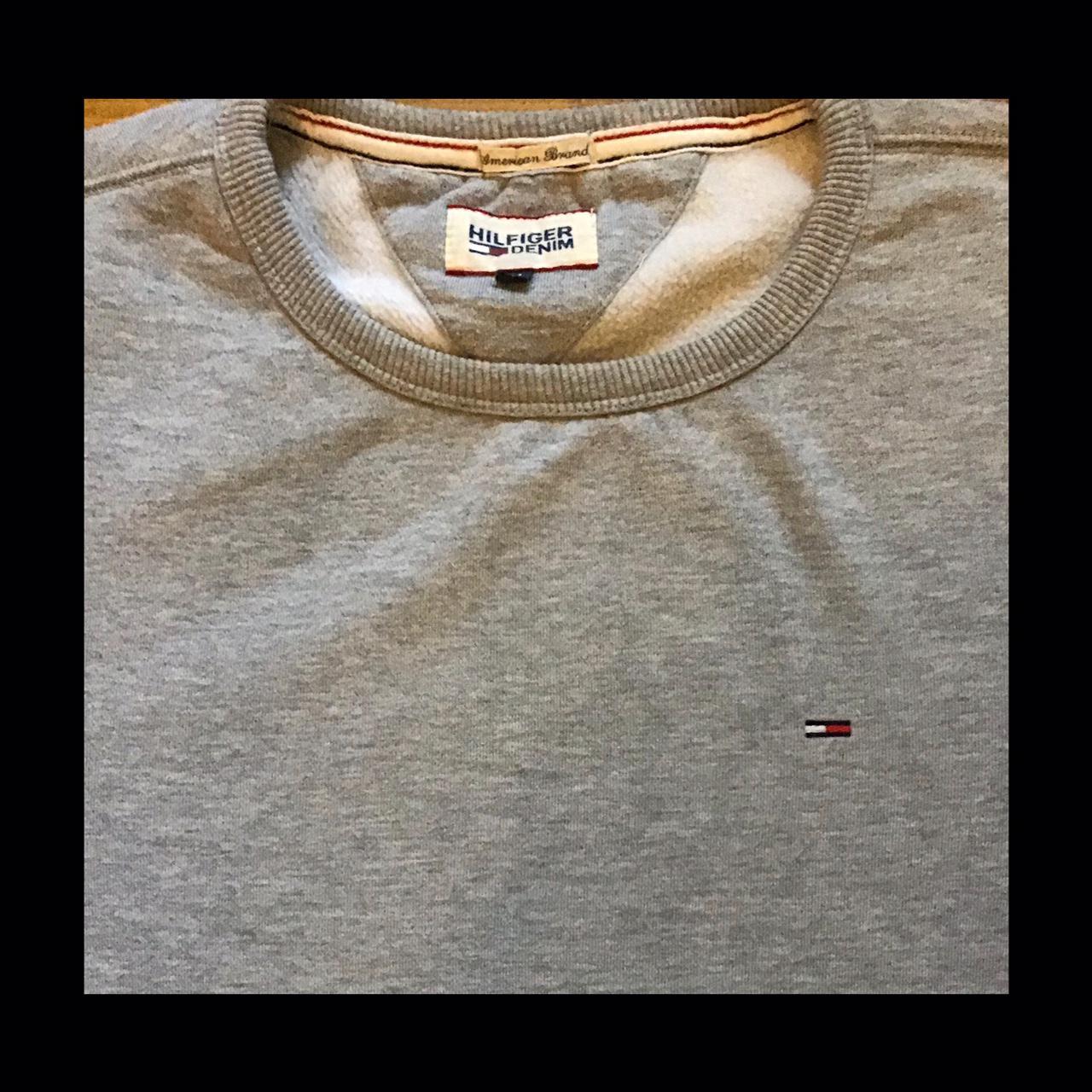 Tommy Hilfiger Men's Grey Jumper | Depop