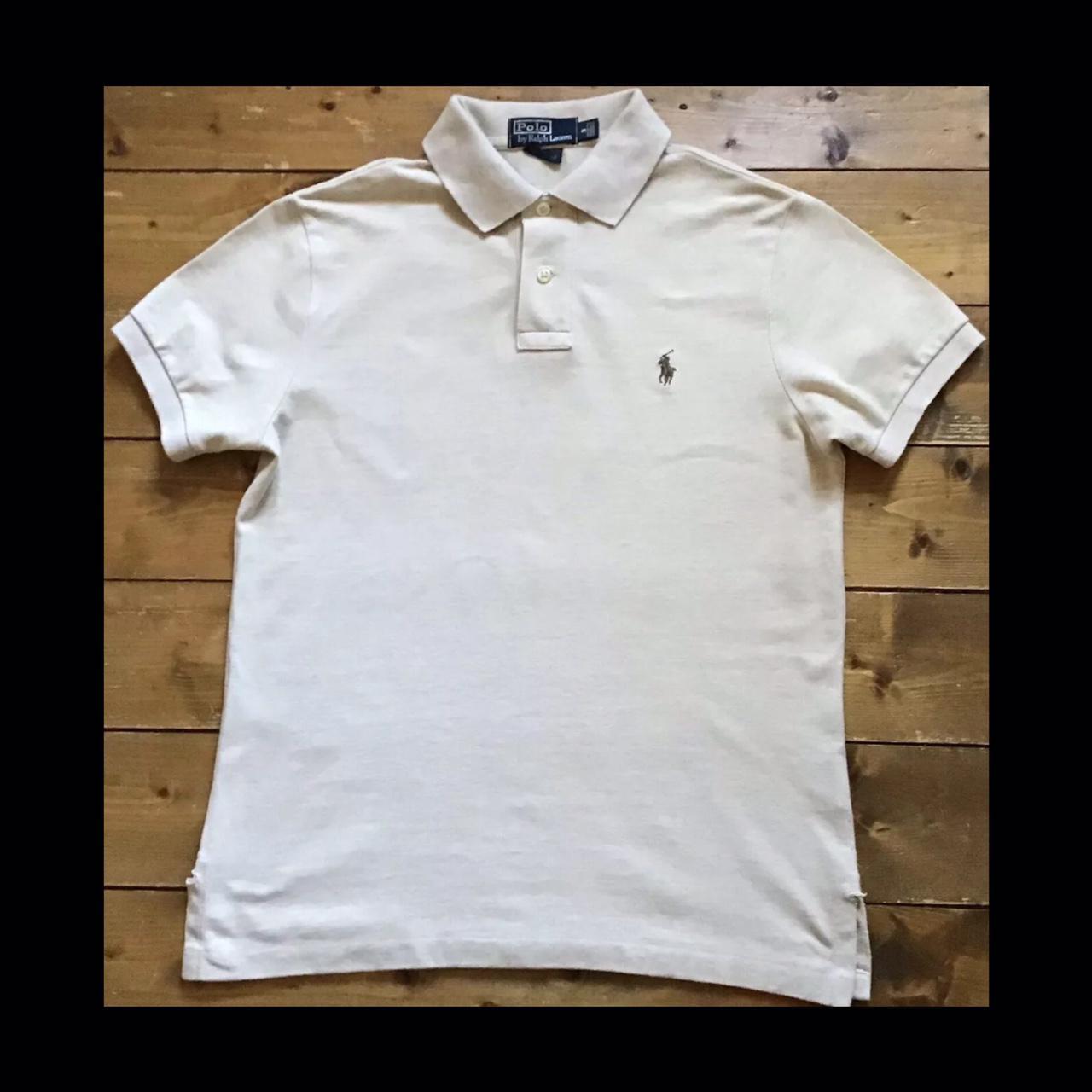 Ralph Lauren Men's Cream Poloshirts Depop