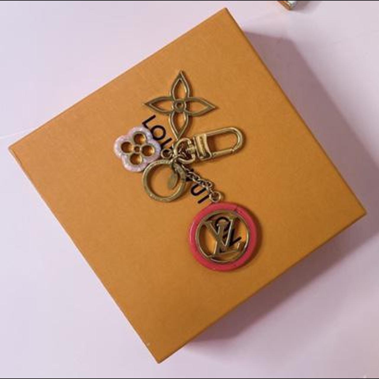 LOUIS VUITTON Louis Vuitton Portocre color line bag charm key ring M64525  pink