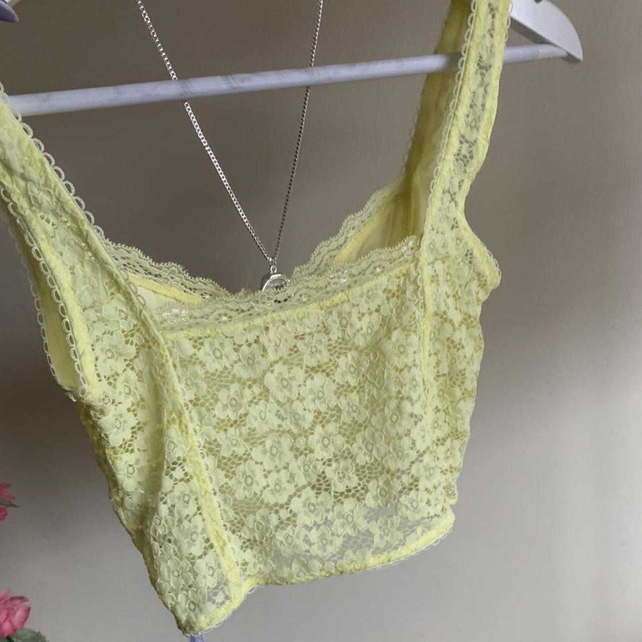 Urban Outfitters Yellow Lace Cami Brand New With Depop