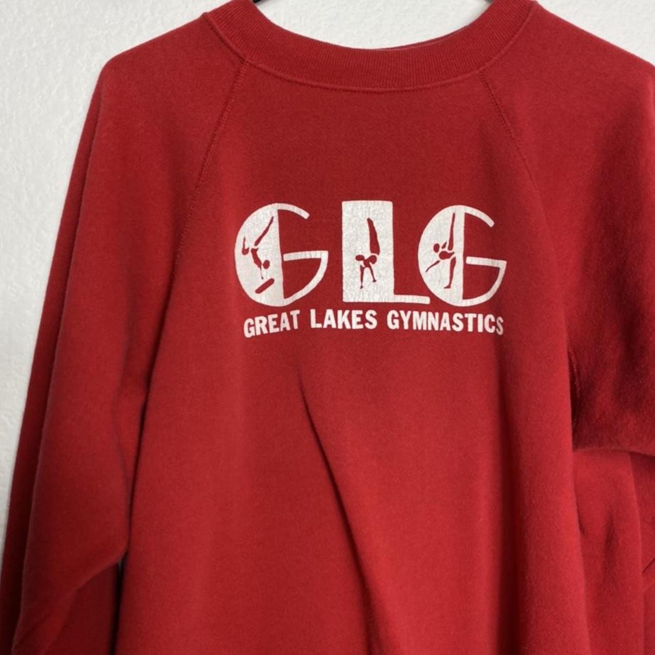 90s/80s Vintage Great Lakes Gymnastics Sweatshirt... - Depop