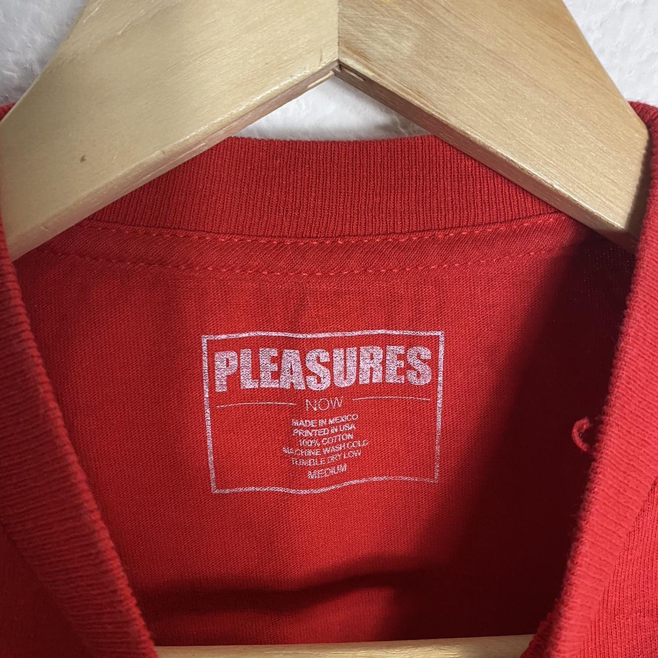 Pleasures Men's Red and Burgundy T-shirt (3)