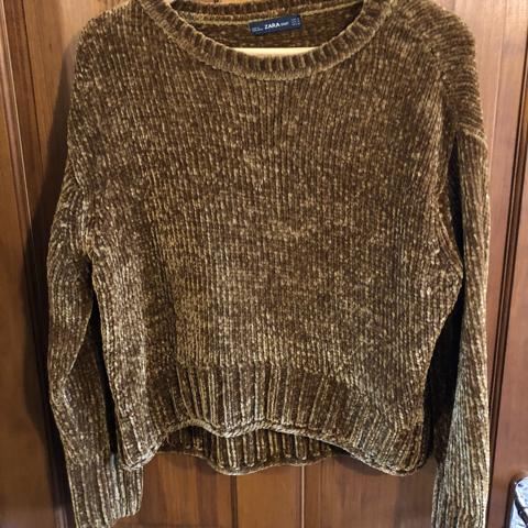 zara chenille jumper