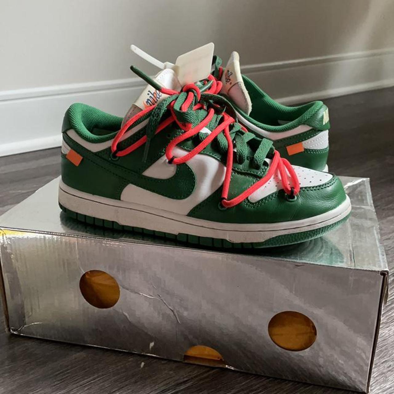 dunk green off white
