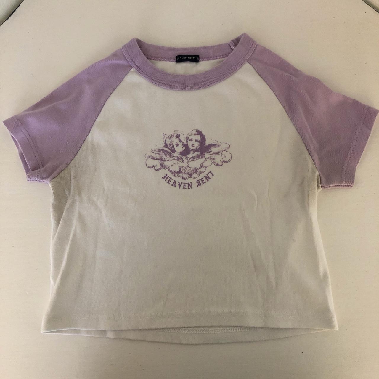 Brandy Melville heaven sent top Pretty lilac... - Depop