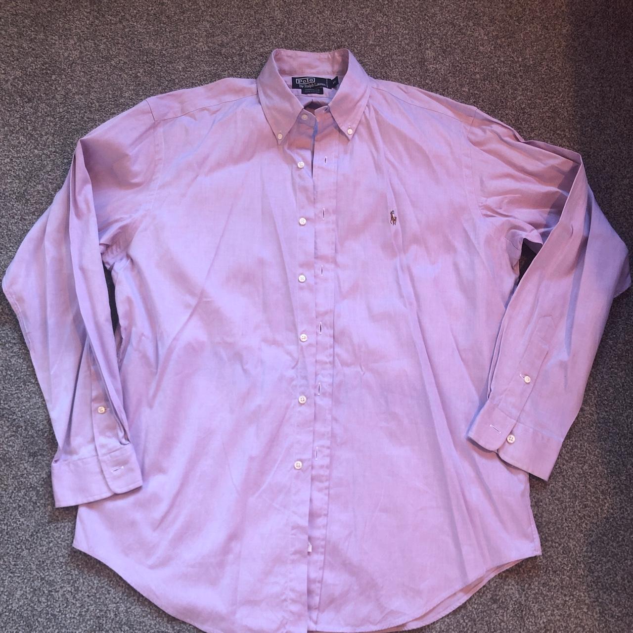 Purple/lilac polo Ralph Lauren shirt 16 inch... - Depop