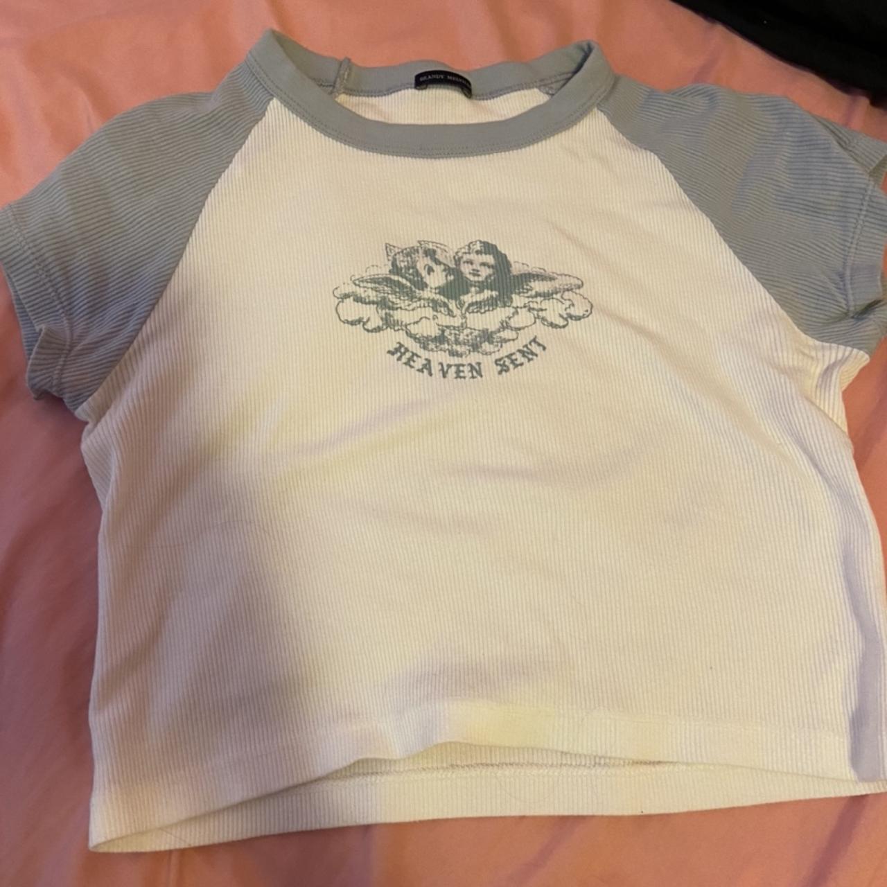 brandy melville heaven sent t shirt no flaws would... - Depop