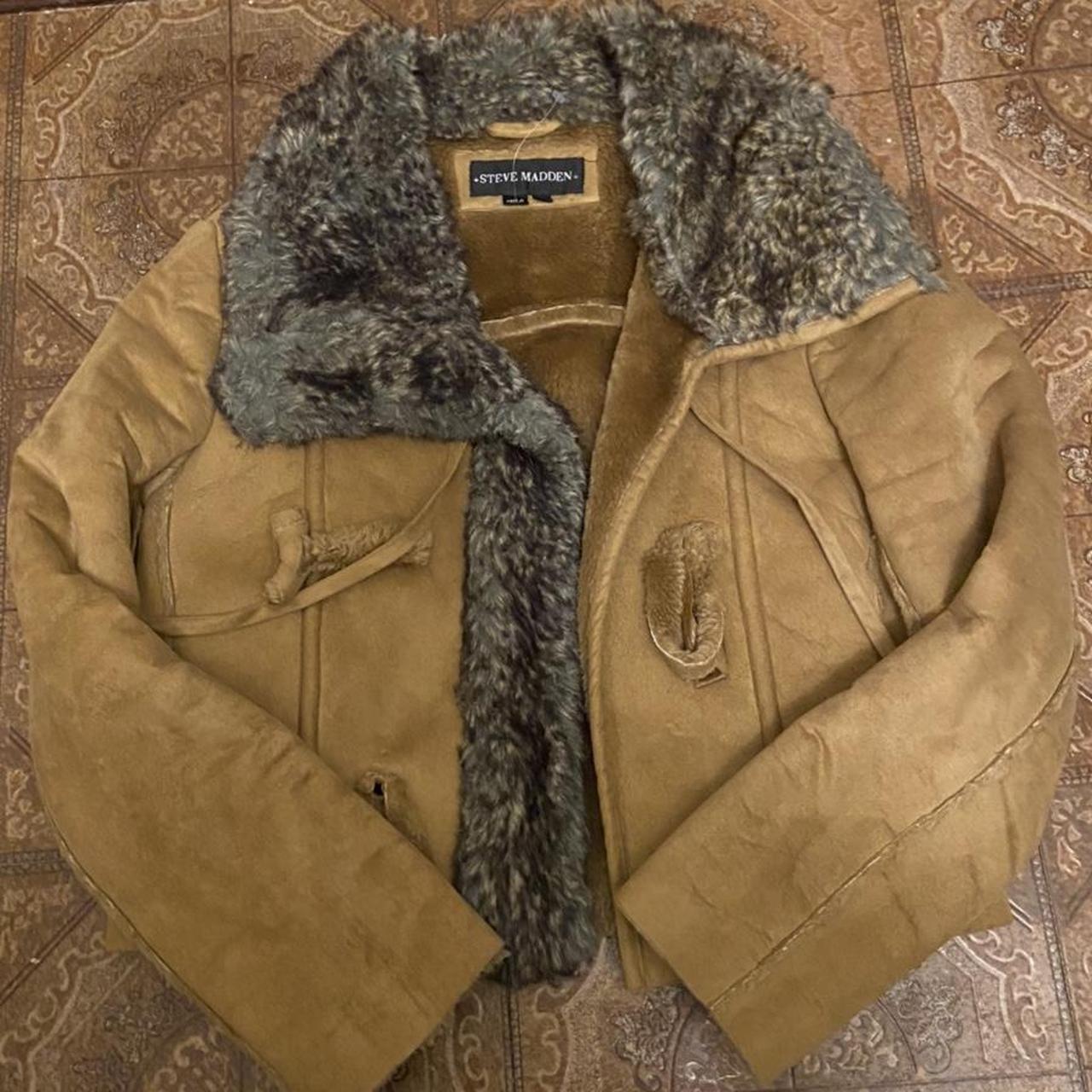 steve madden suede coat