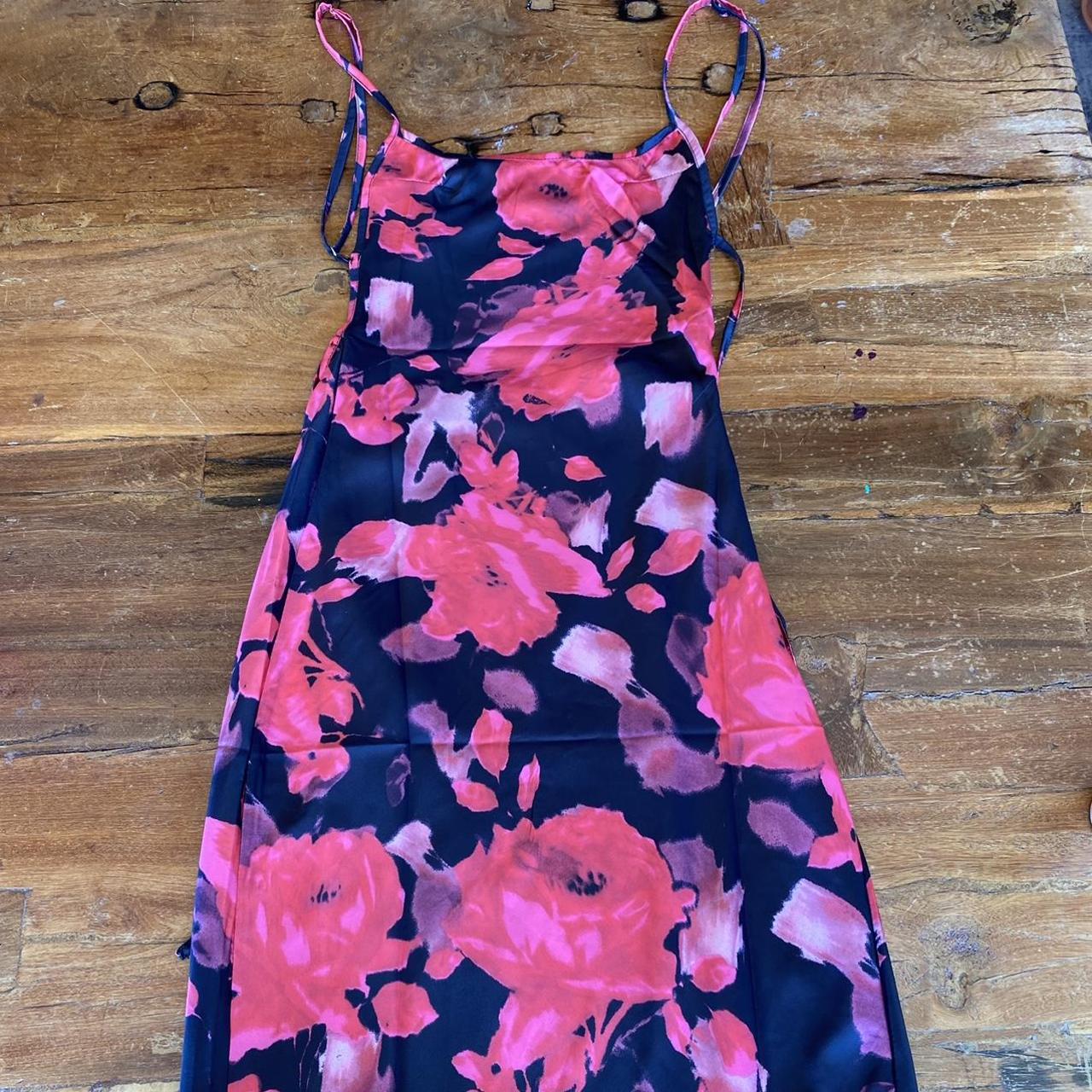 Lioness Nostalgia 90’s Dress Red Floral. Never worn... - Depop