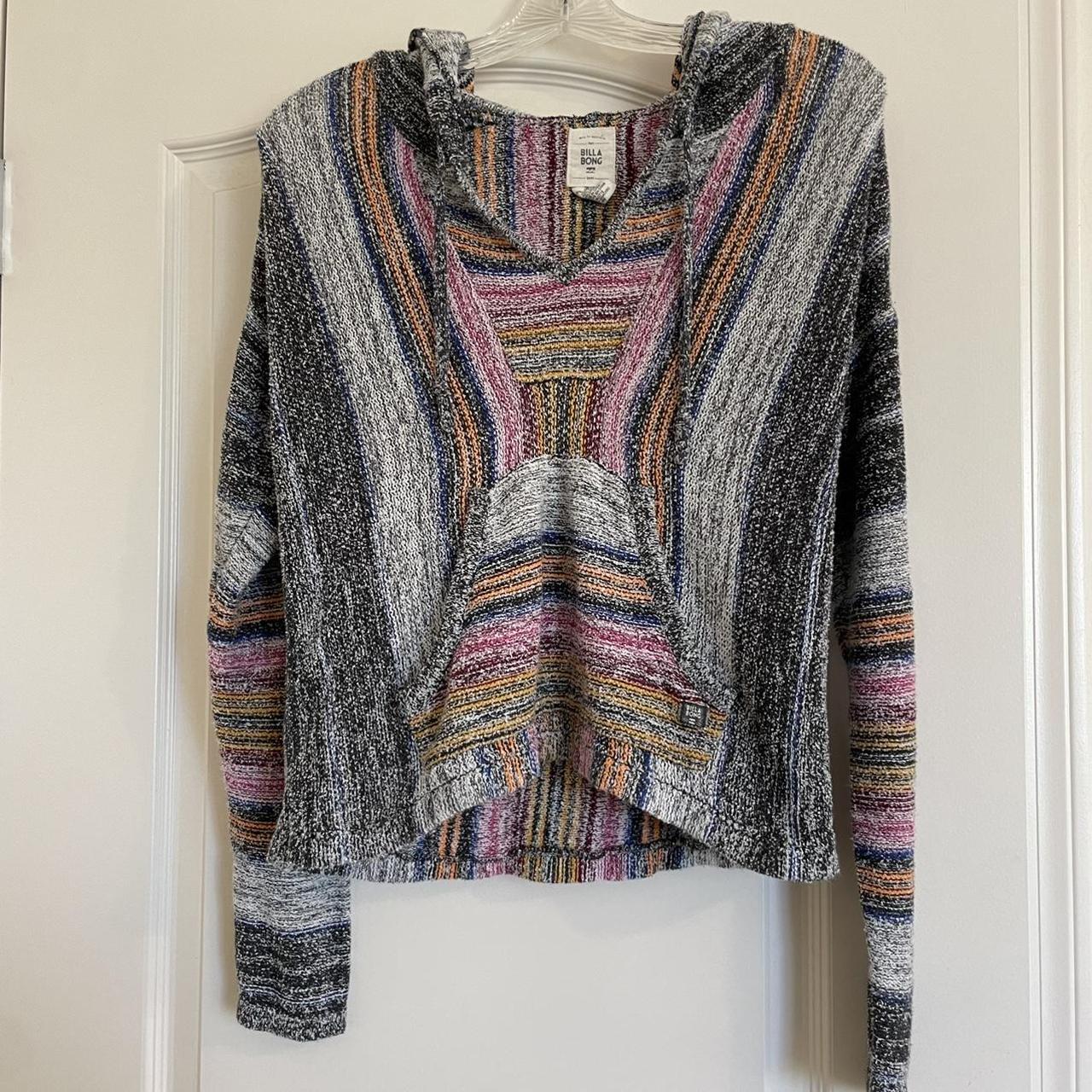 Billabong multicolored Mexican Baja hoodie size... Depop