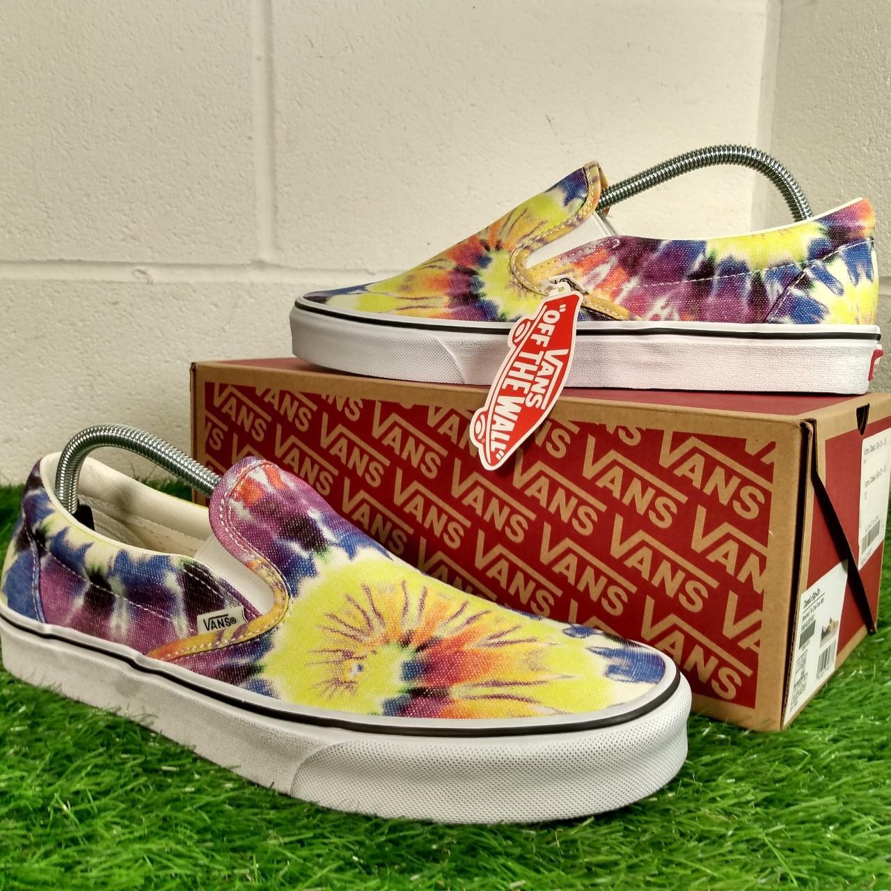 colourful slip on vans