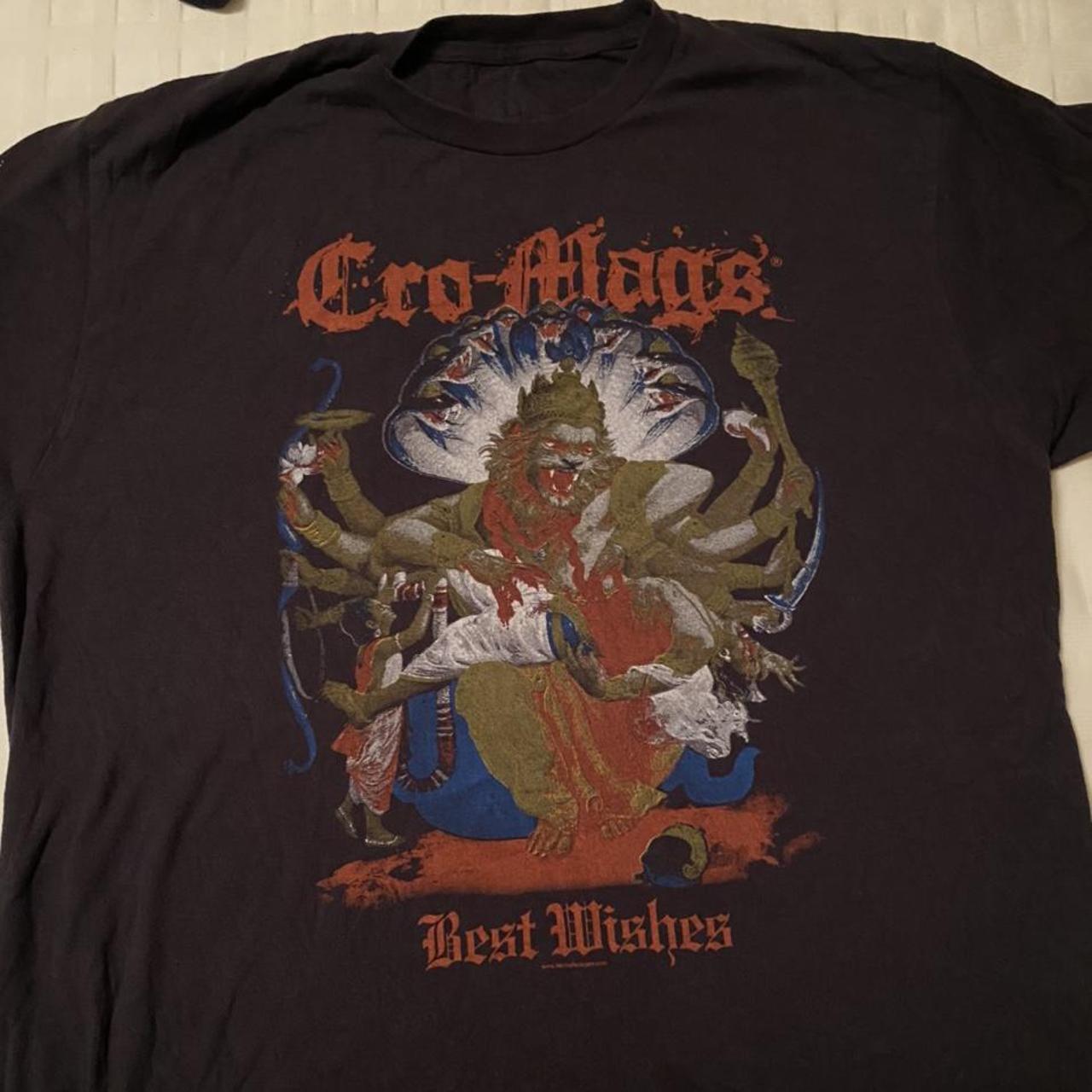 Cro Mags Best Wishes shirt size large nyhc misfits... - Depop