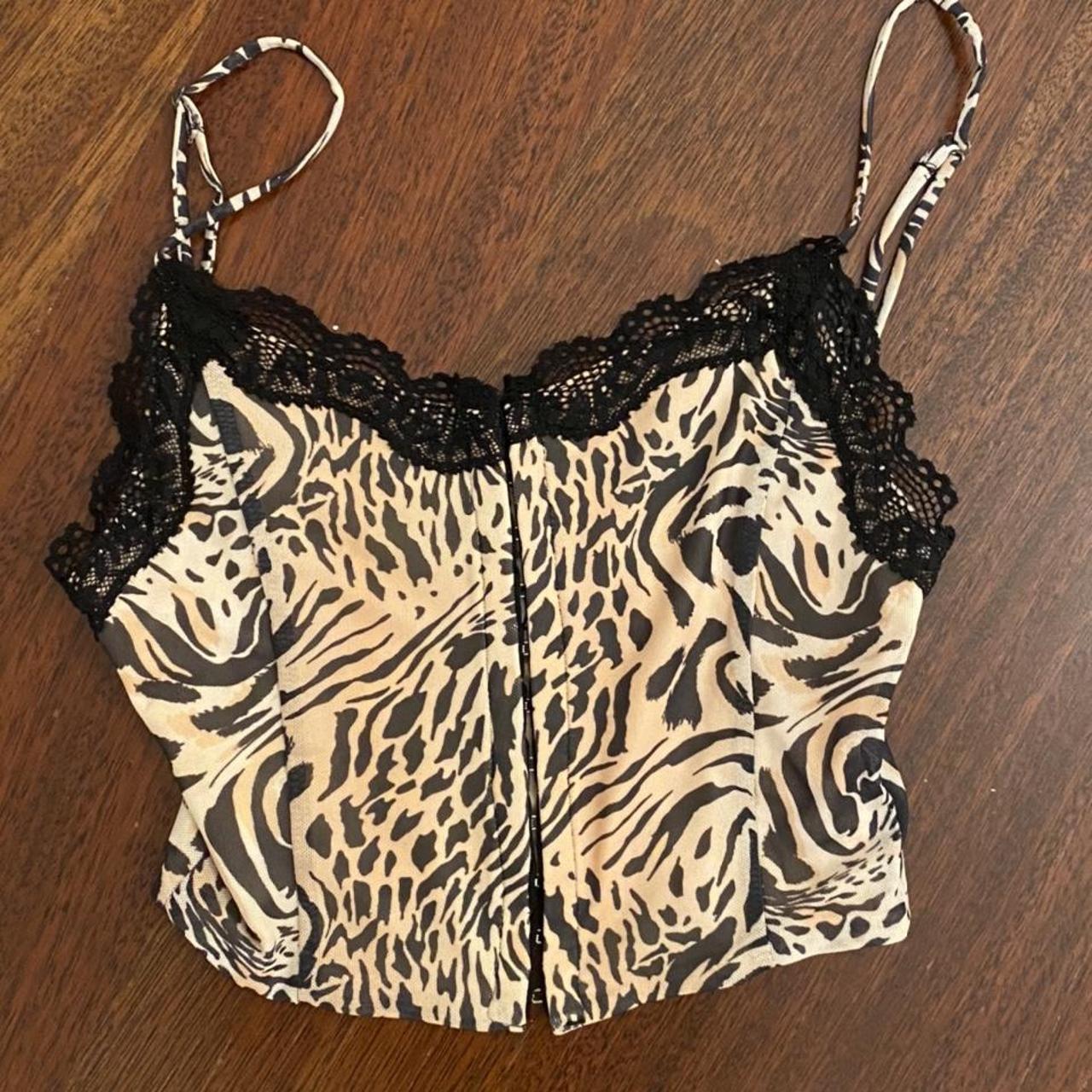 Princess Polly Cheeta Crop Top BUY THROUGH DEPOP... - Depop