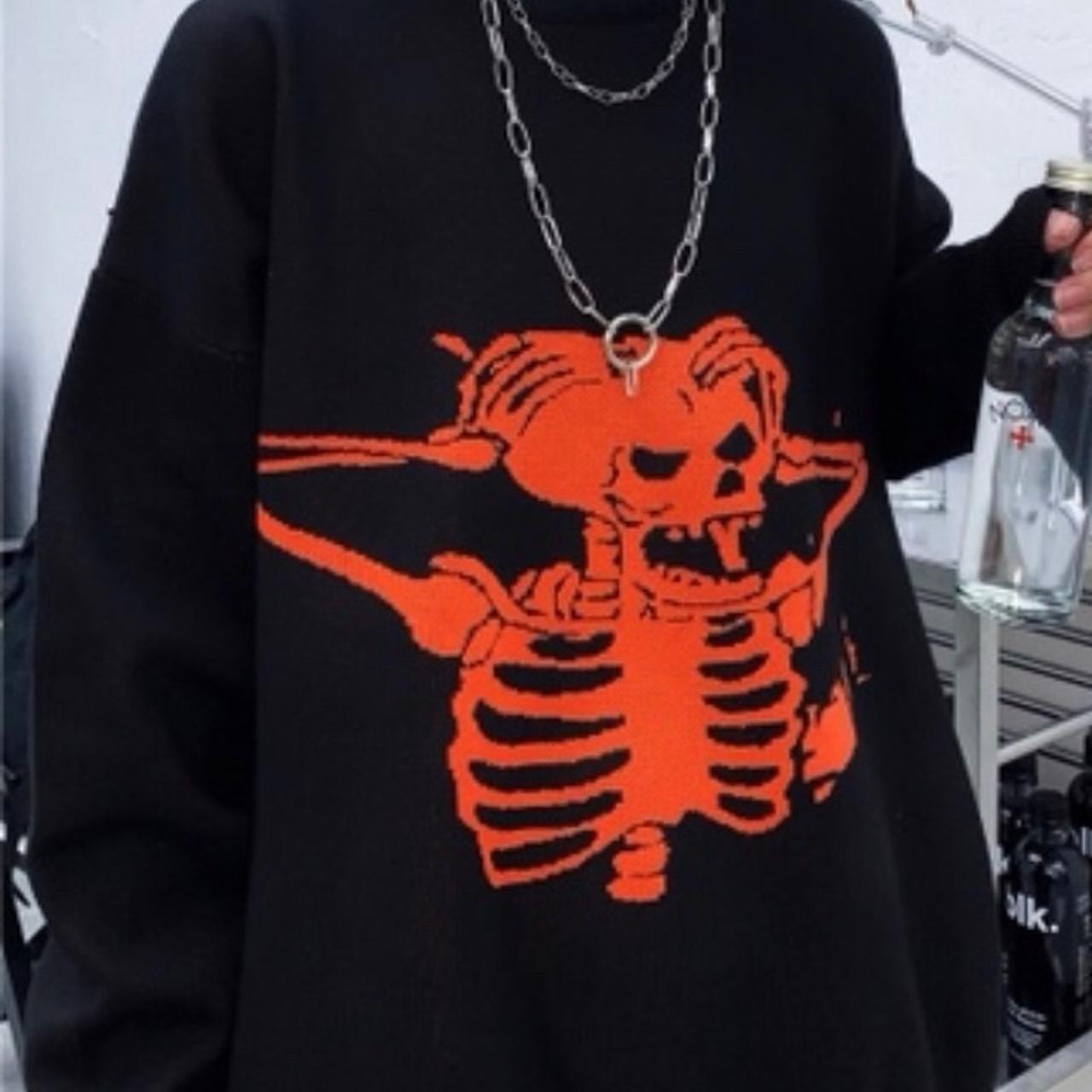 Skeleton Knitted Knitwear Depop