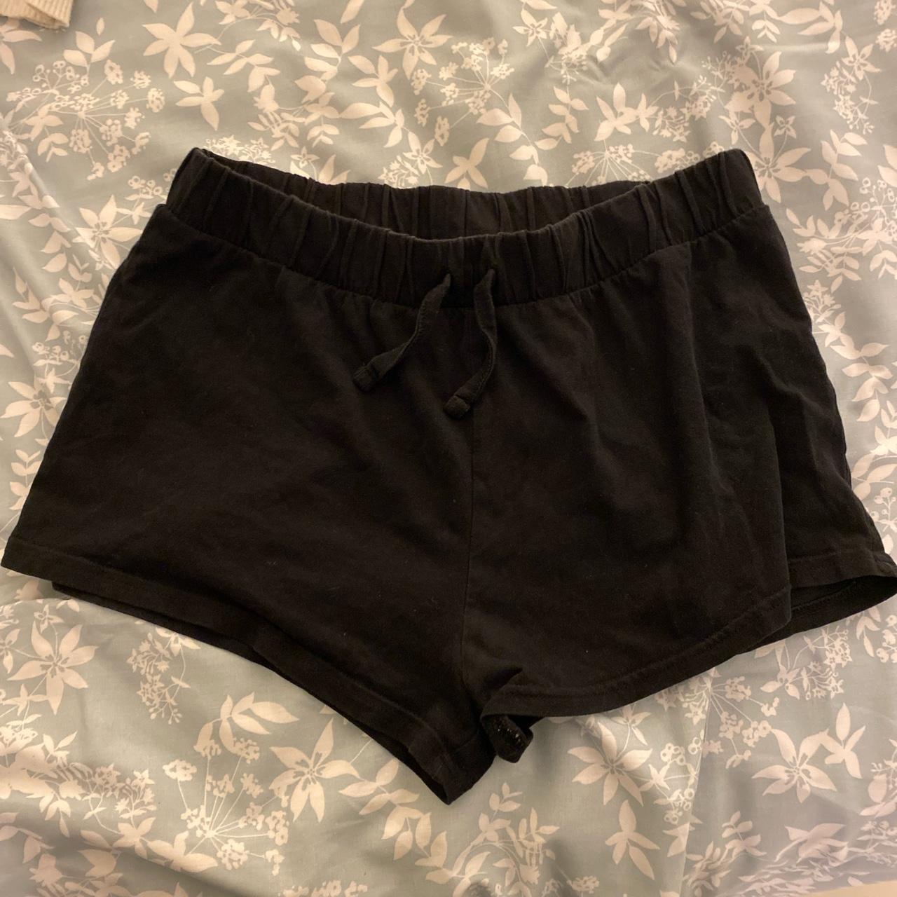 Black new look cotton shorts . So nice and comfy... - Depop