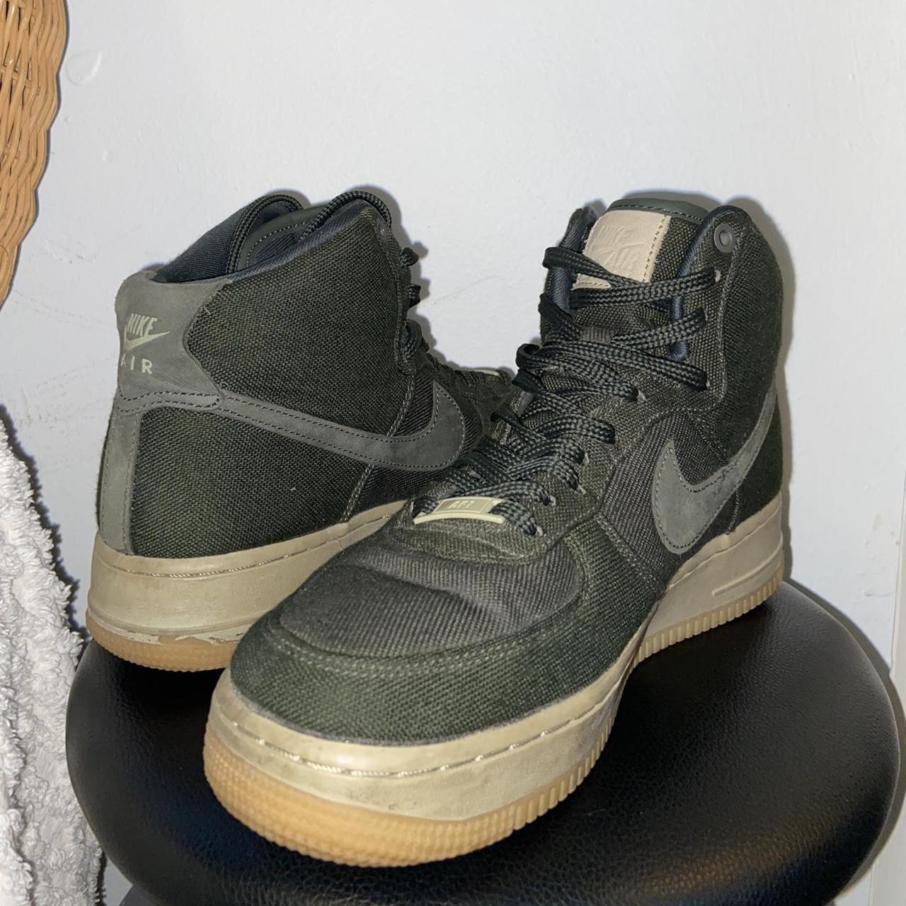 Old pair of patent leather lime green nike air force - Depop