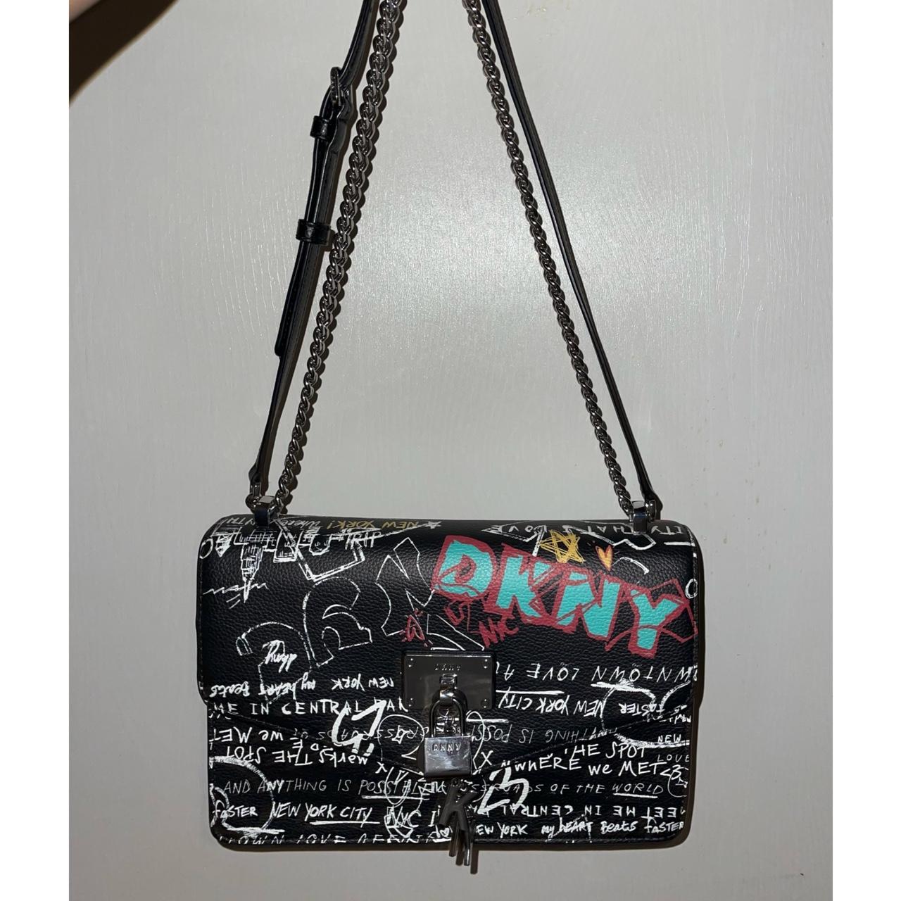 dkny elissa graffiti bag