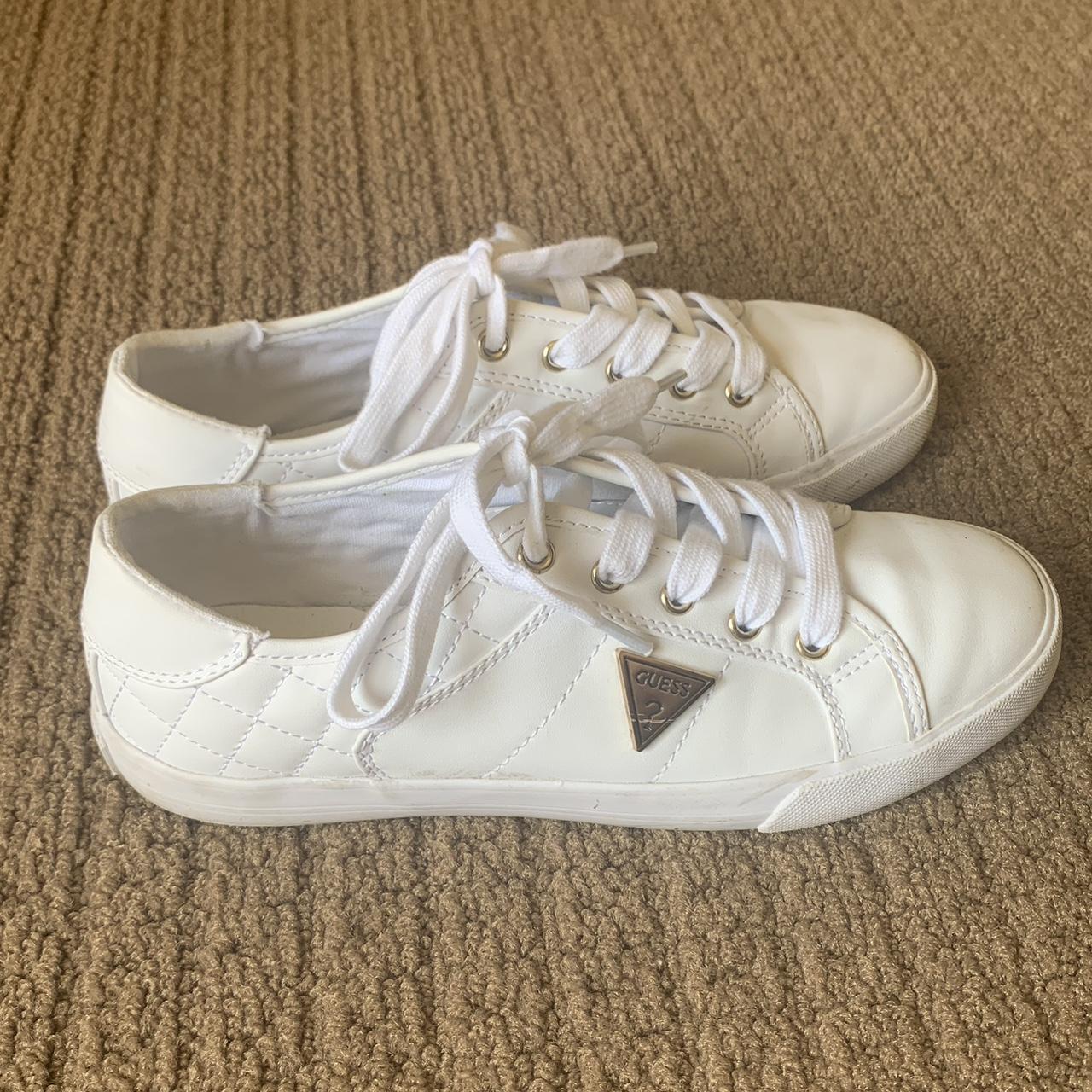 guess white womens sneakers