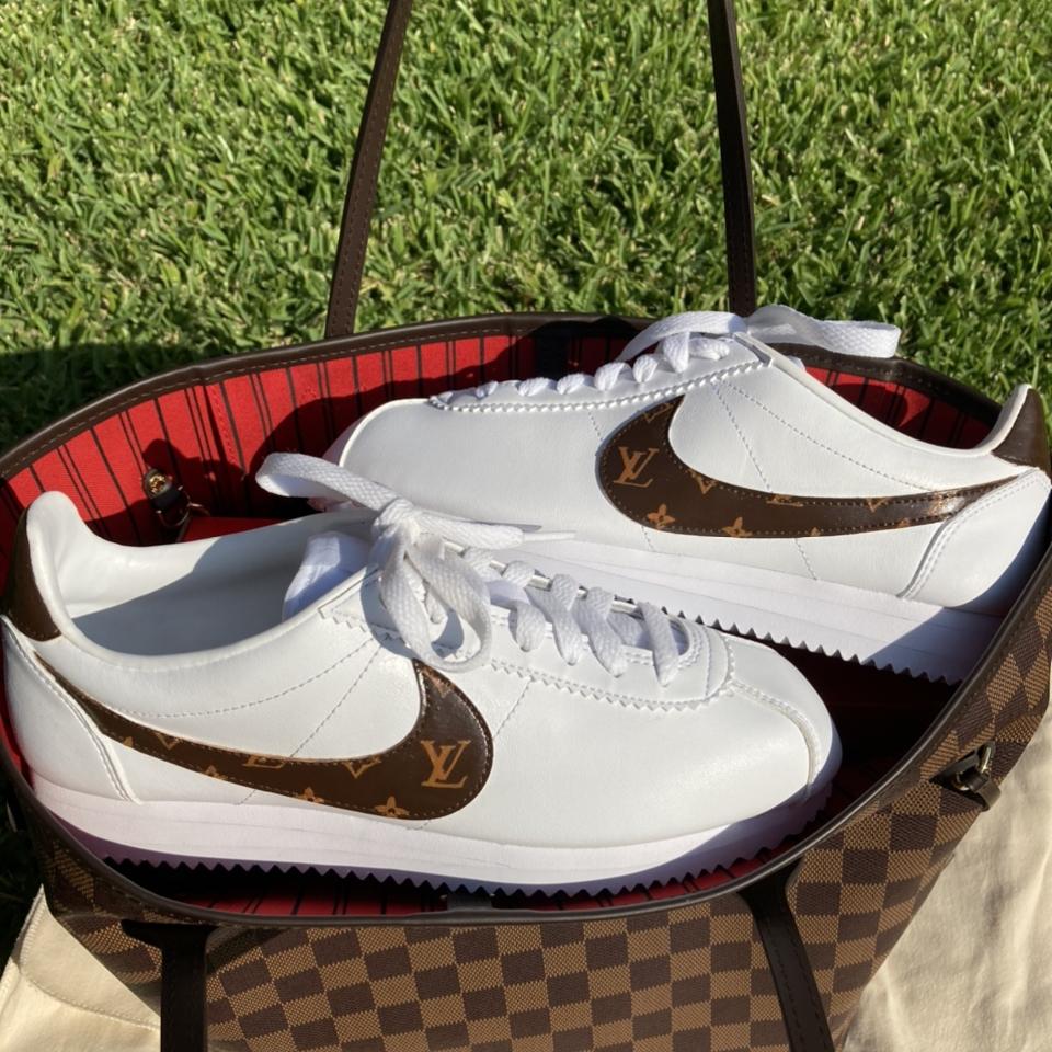 Nike cortez supreme hot sale louis vuitton