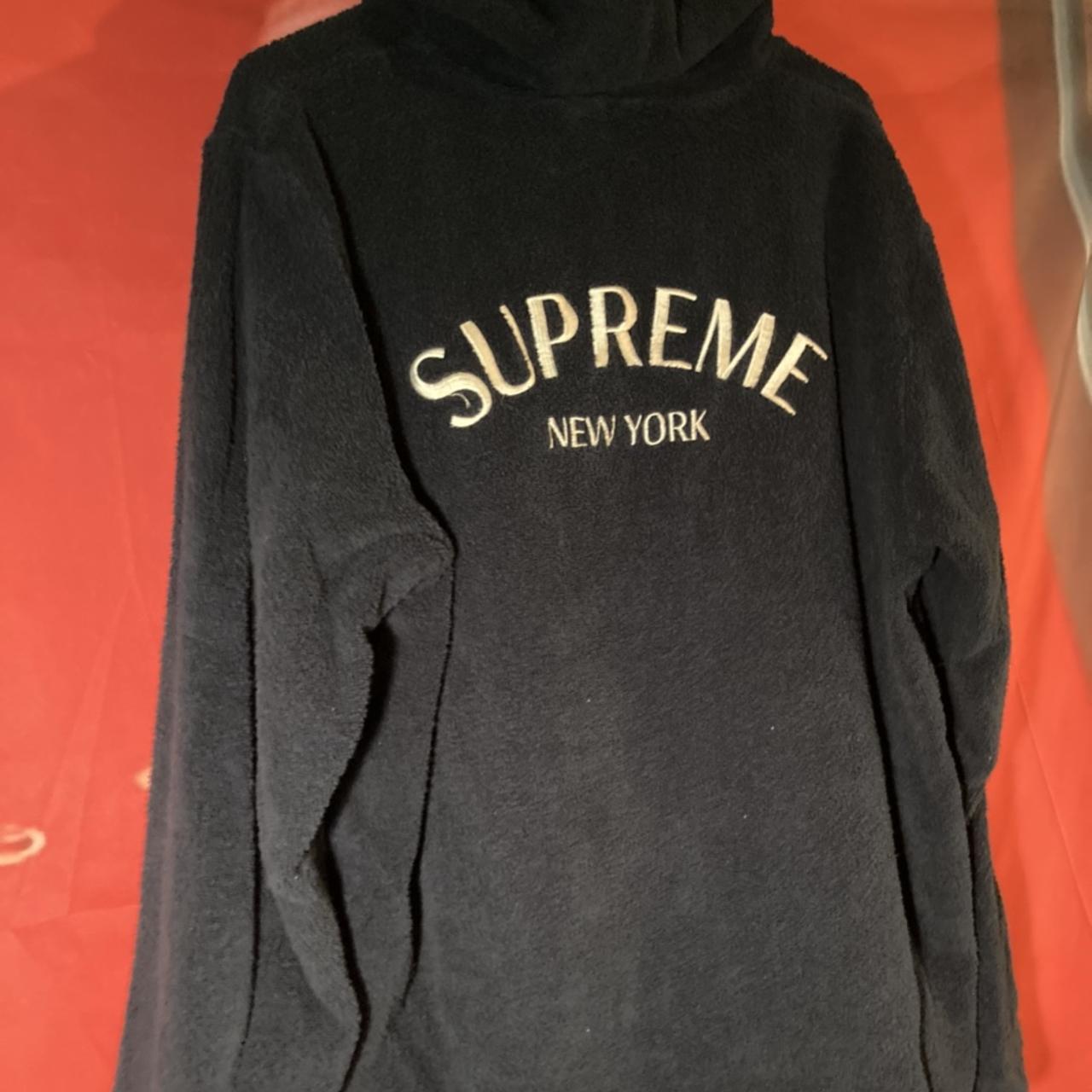 Supreme Terry Zip Up Sweat navy #supreme