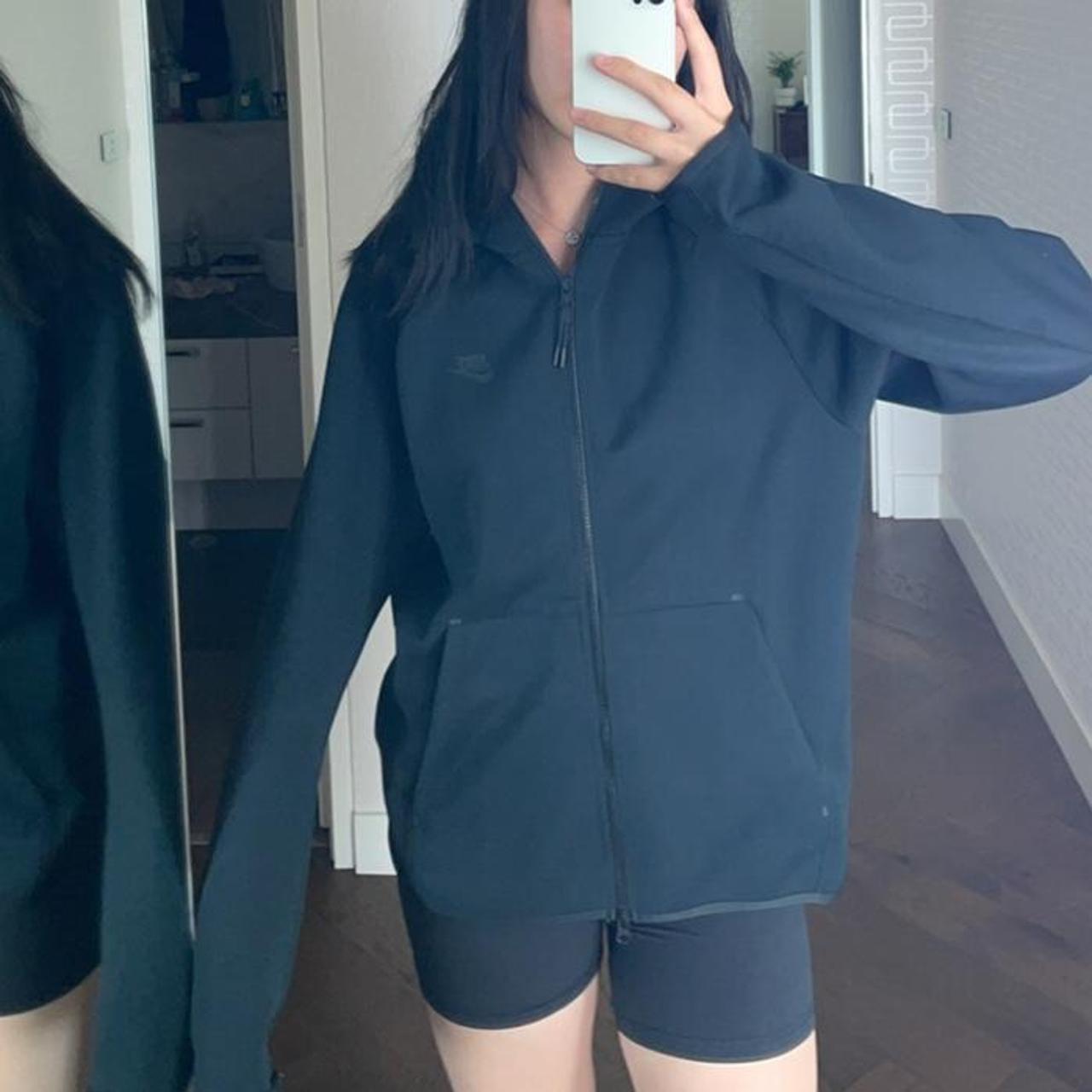 mens plain black nike hoodie