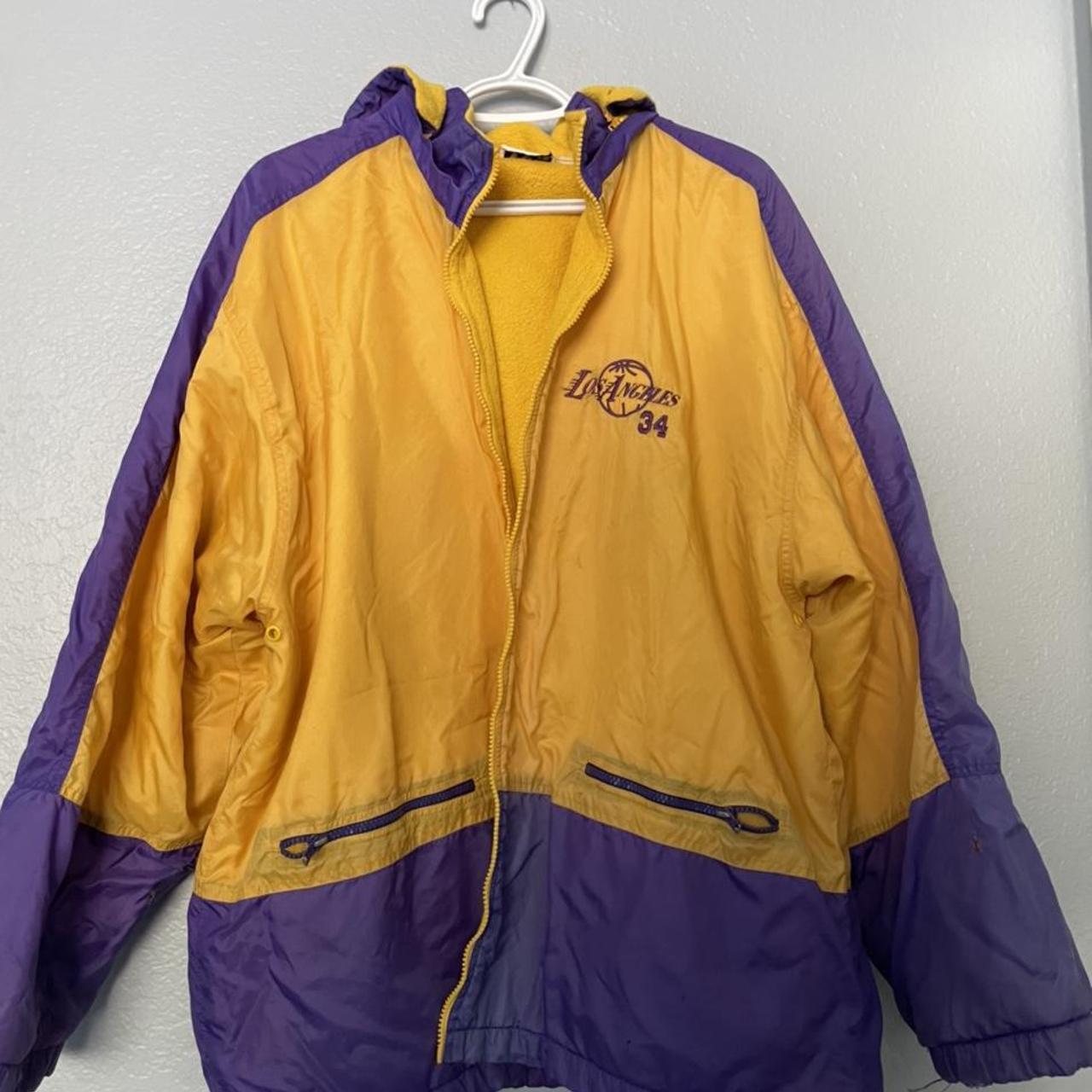 Vintage Lakers Warmup Jacketwith un authenticated - Depop