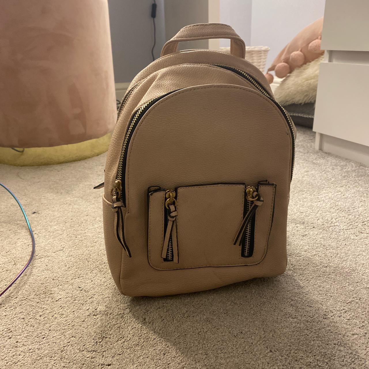 leather backpack new look
